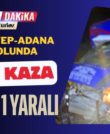 Gaziantep-Adana Otoyolunda Feci Kaza: 1 Ölü, 1 Yaralı
