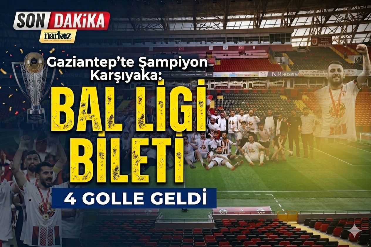 Gaziantep’te Şampiyon Karşıyaka: BAL Ligi Bileti 4 Golle Geldi0-52ab217d5492