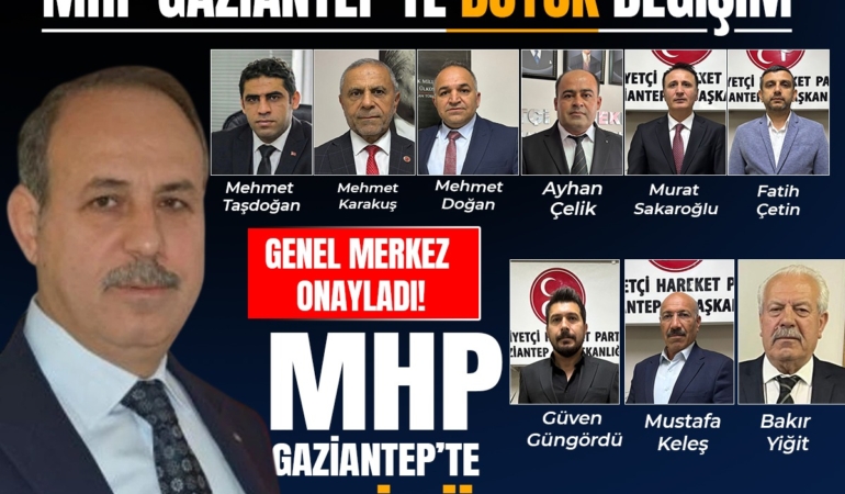 MHP Gaziantep sil baştan: Yeni başkanlar belli oldu