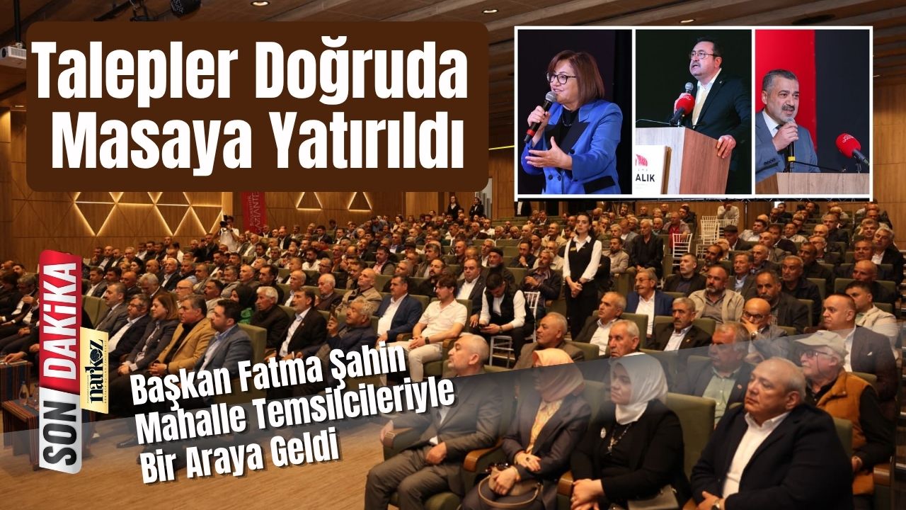 Başkan Fatma Şahin Mahalle Temsilcileriyle Bir Araya Geldi Talepler Doğruda Masaya Yatırıldı