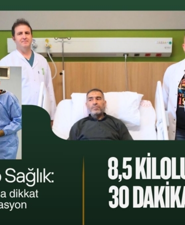 Gaziantep Sağlık 8,5 Kiloluk Böbrek 30 Dakikada Alındı