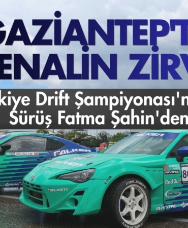 Gaziantep'te Adrenalin Zirve Yaptı Türkiye Drift Şampiyonası'nda İlk Sürüş Fatma Şahin'den!