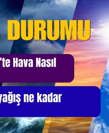 Gaziantep’te Hava Nasıl Olacak Sağanak yağış ne kadar sürecek