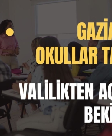 Gaziantep'te Okullar Tatil mi  Valilikten Açıklama Bekleniyor!