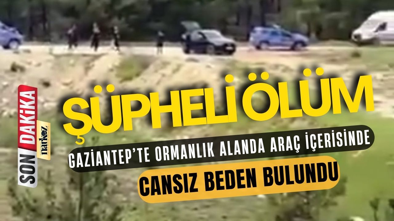 Gaziantep’te Ormanlık Alanda Şüpheli Ölüm Araç İçerisinde Cansız Beden Bulundu