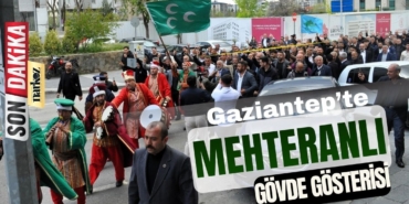 Gaziantep’te Mehteranlı Gövde Gösterisi: Arif Melek’ten MHP İl Başkanı Kılıç’a Mehteranlı Ziyaret