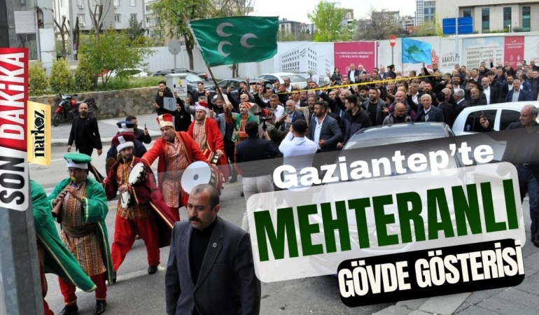Gaziantep’te Mehteranlı Gövde Gösterisi: Arif Melek’ten MHP İl Başkanı Kılıç’a Mehteranlı Ziyaret