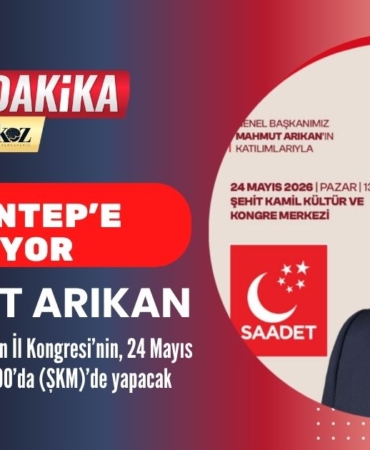 Mahmut Arıkan Gaziantep’e Geliyor