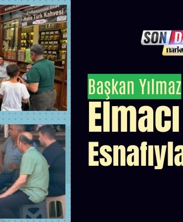 Başkan Yılmaz Elmacı Pazarı Esnafıyla Buluştu