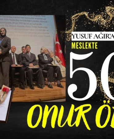 Duayen Gazeteci Yusuf Ağar’a “Meslekte 50 Yıl Onur Ödülü”