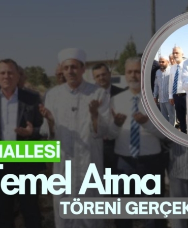 Ekinci Mahallesi’nde Yapılacak Cami İçin Temel Atma Töreni Gerçekleştirildi