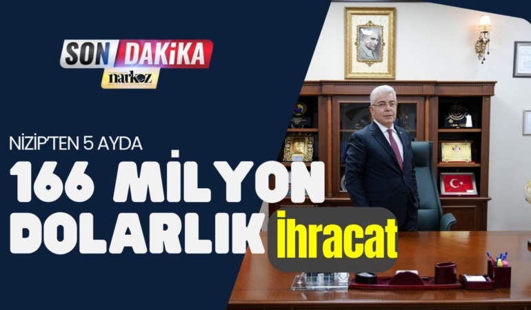 Nizip’ten 5 Ayda 166 Milyon Dolarlık İhracat