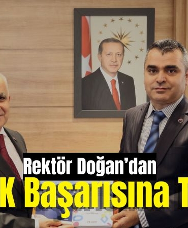Rektör Doğan’dan TÜBİTAK Başarısına Tebrik