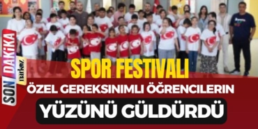 Spor Festivali Özel Gereksinimli Öğrencilerin Yüzünü Güldürdü
