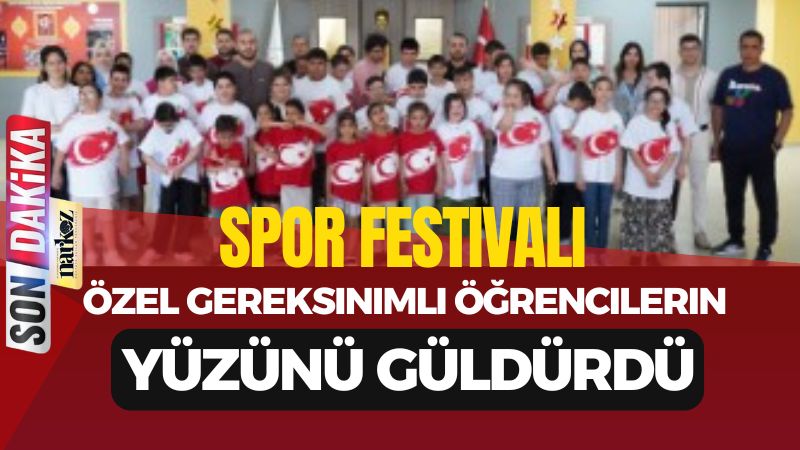 Spor Festivali Özel Gereksinimli Öğrencilerin Yüzünü Güldürdü