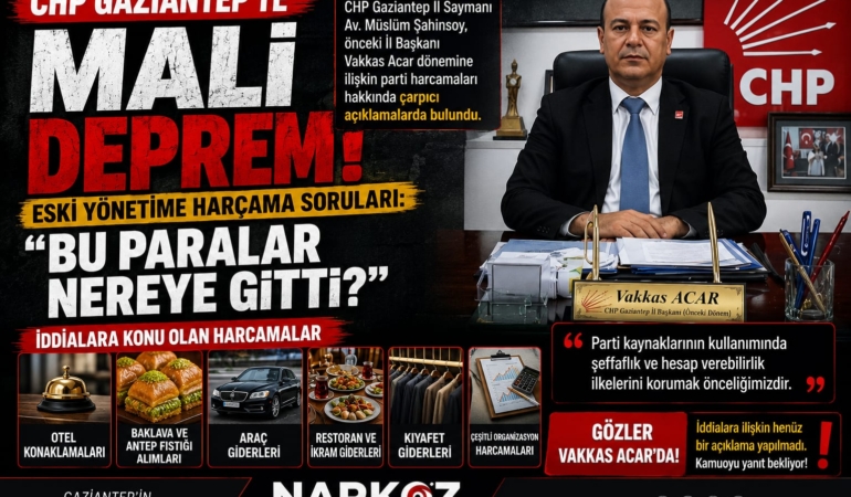 CHP Gaziantep'te Mali Kriz İddiası!