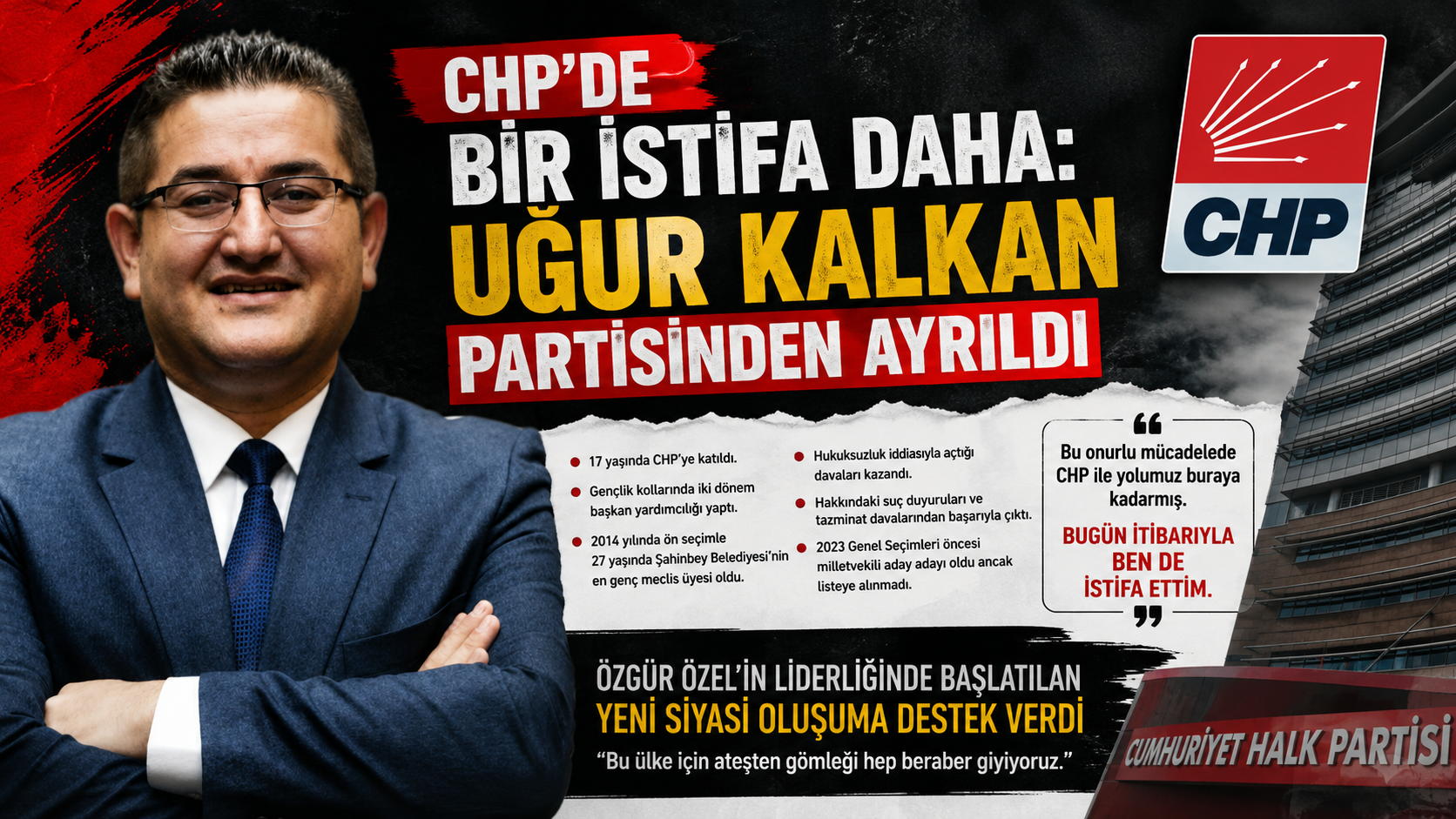 Gaziantep CHP’de İstifalar Devam Ediyor
