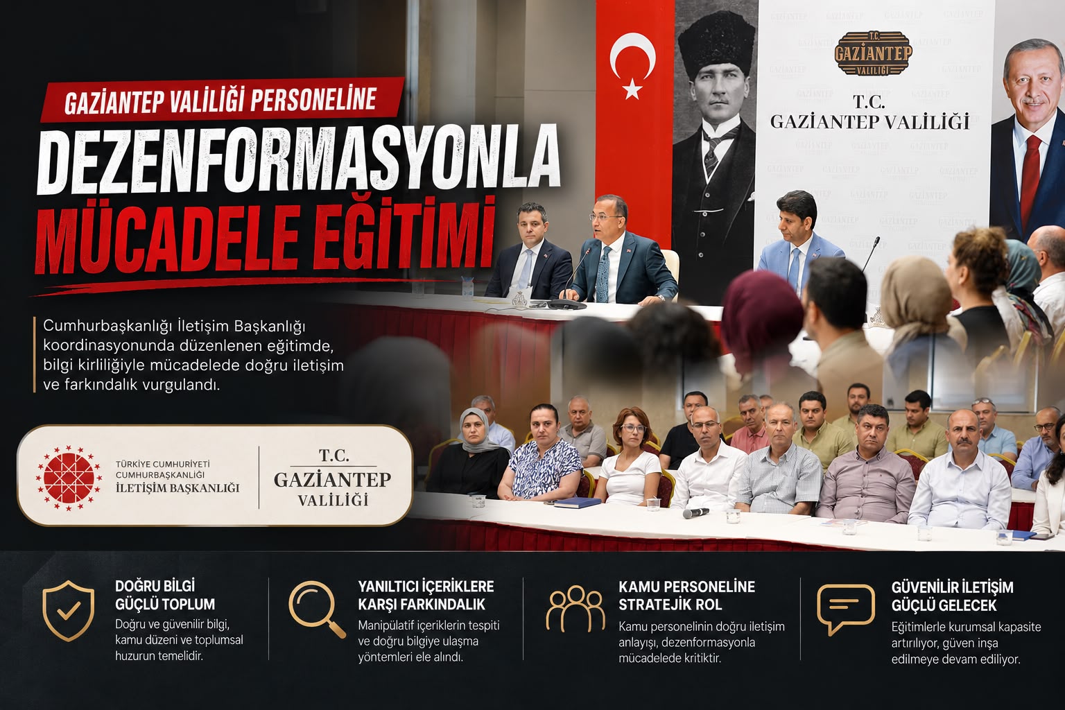 Gaziantep Valiliği Personeline Dezenformasyonla Mücadele Eğitimi