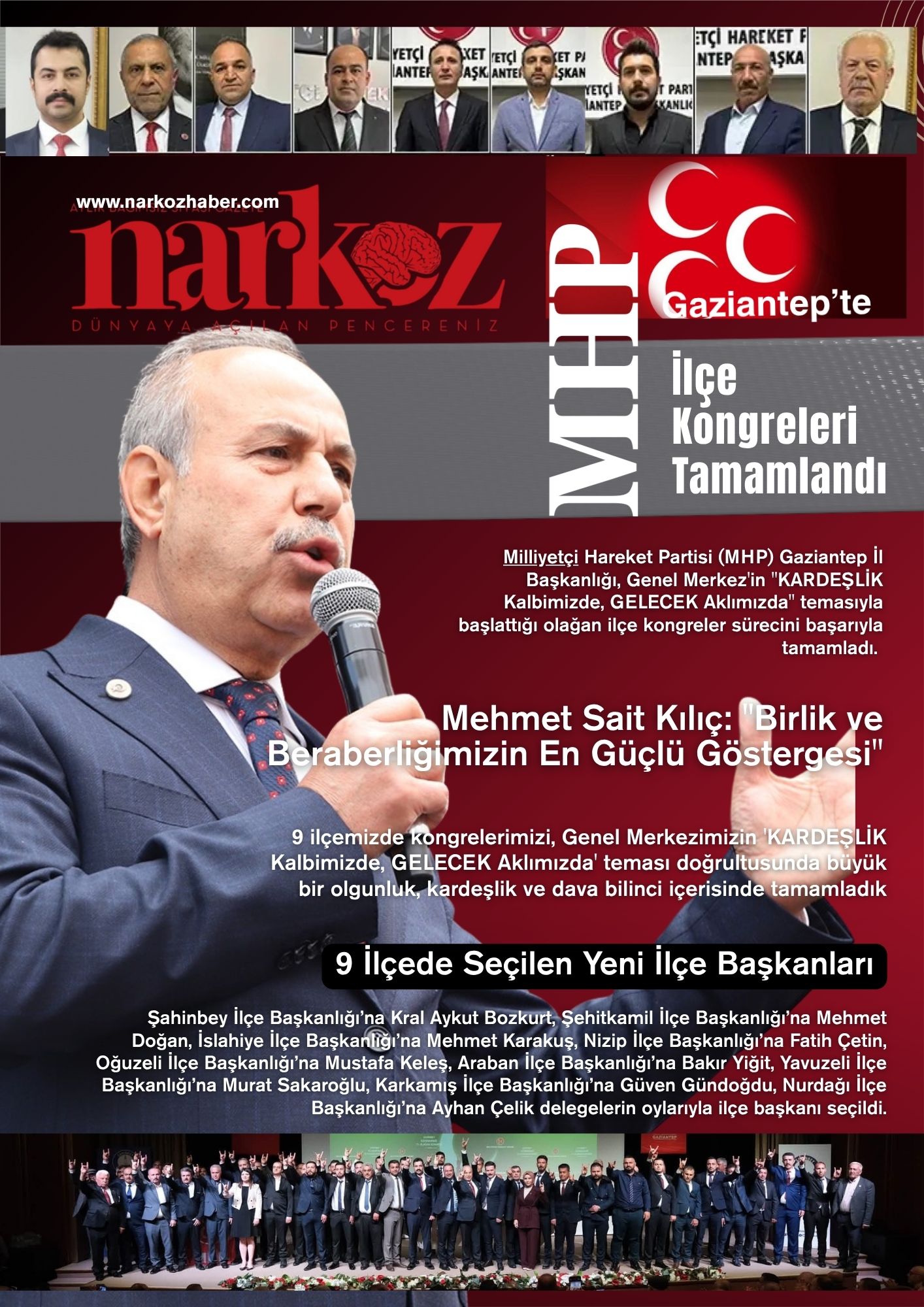 MHP Gaziantep’te İlçe Kongreleri Tamamlandı: 9 İlçede Yeni Dönem MHP Gaziantep’te İlçe Kongreleri Tamamlandı: 9 İlçede Yeni Dönem