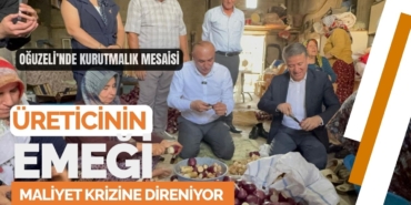 Oğuzeli’nde Kurutmalık Mesaisi Üreticinin Emeği Maliyet Krizine Direniyor