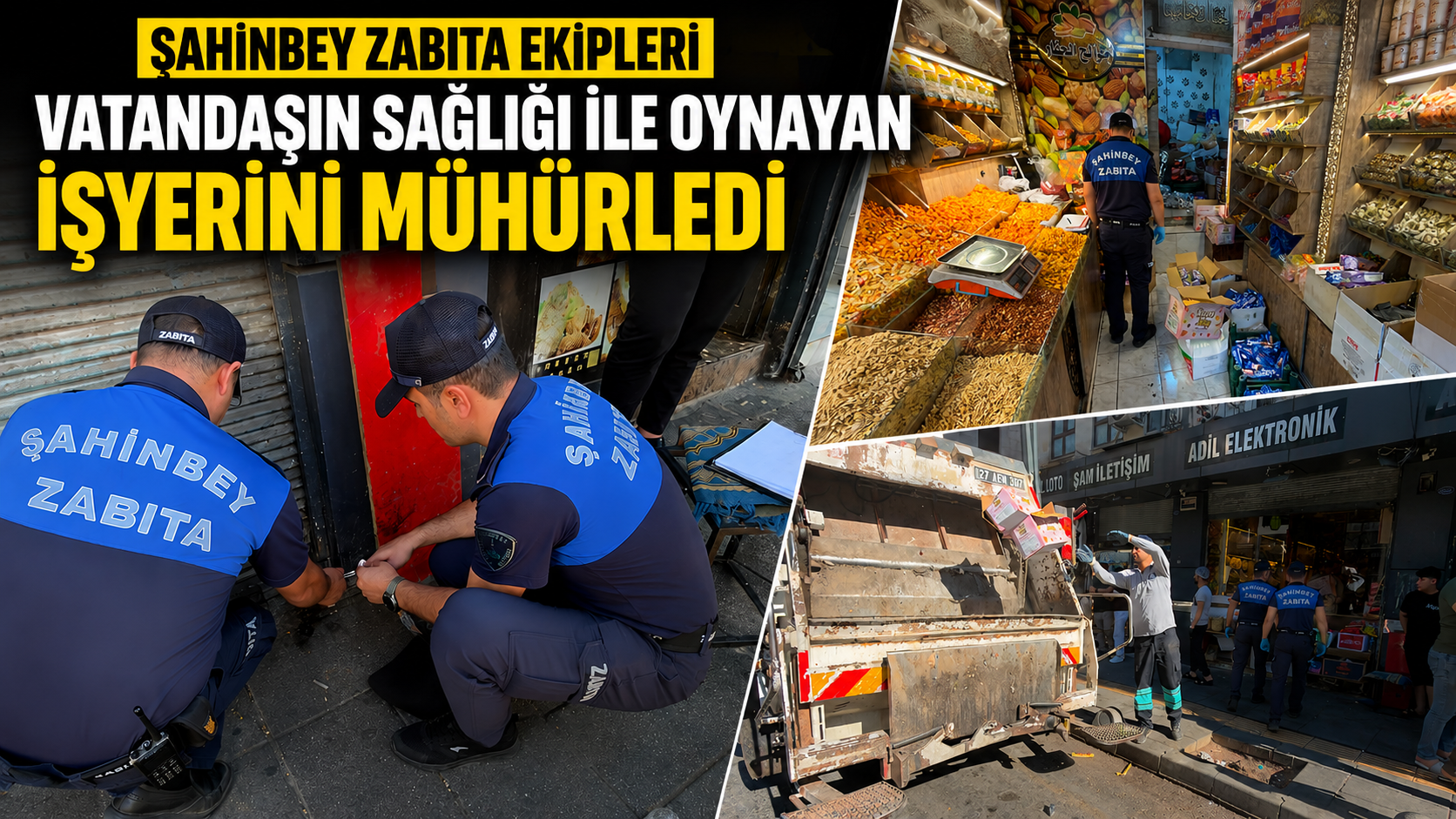 ŞAHİNBEY ZABITA EKİPLERİ VATANDAŞIN SAĞLIĞI İLE OYNAYAN İŞYERİNİ MÜHÜRLEDİ