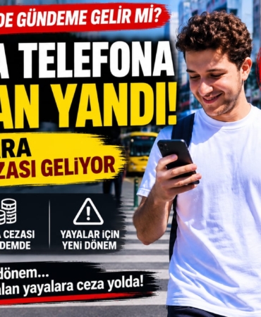 Yolda Telefona Bakan Yandı! Yayalara Para Cezası Geliyor