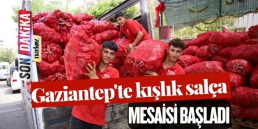 Gaziantep'te kışlık salça mesaisi başladı