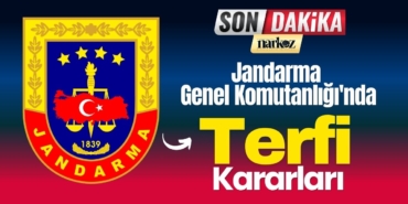 Resmî Gazete’de Yayımlandı: Jandarma Genel Komutanlığı'nda Terfi Kararları