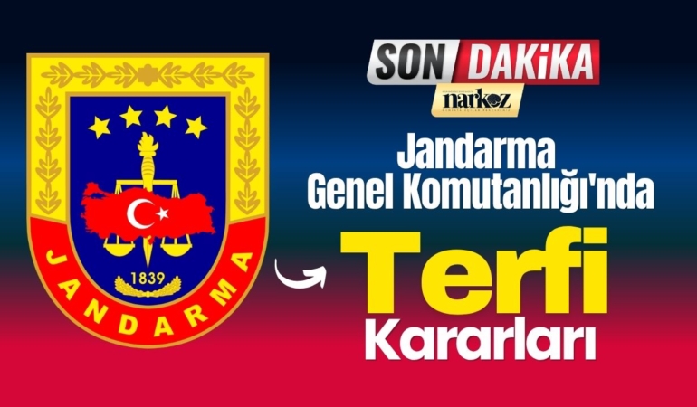 Resmî Gazete’de Yayımlandı: Jandarma Genel Komutanlığı'nda Terfi Kararları