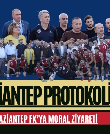 Gaziantep protokolünden, Gaziantep FK’ya moral ziyareti