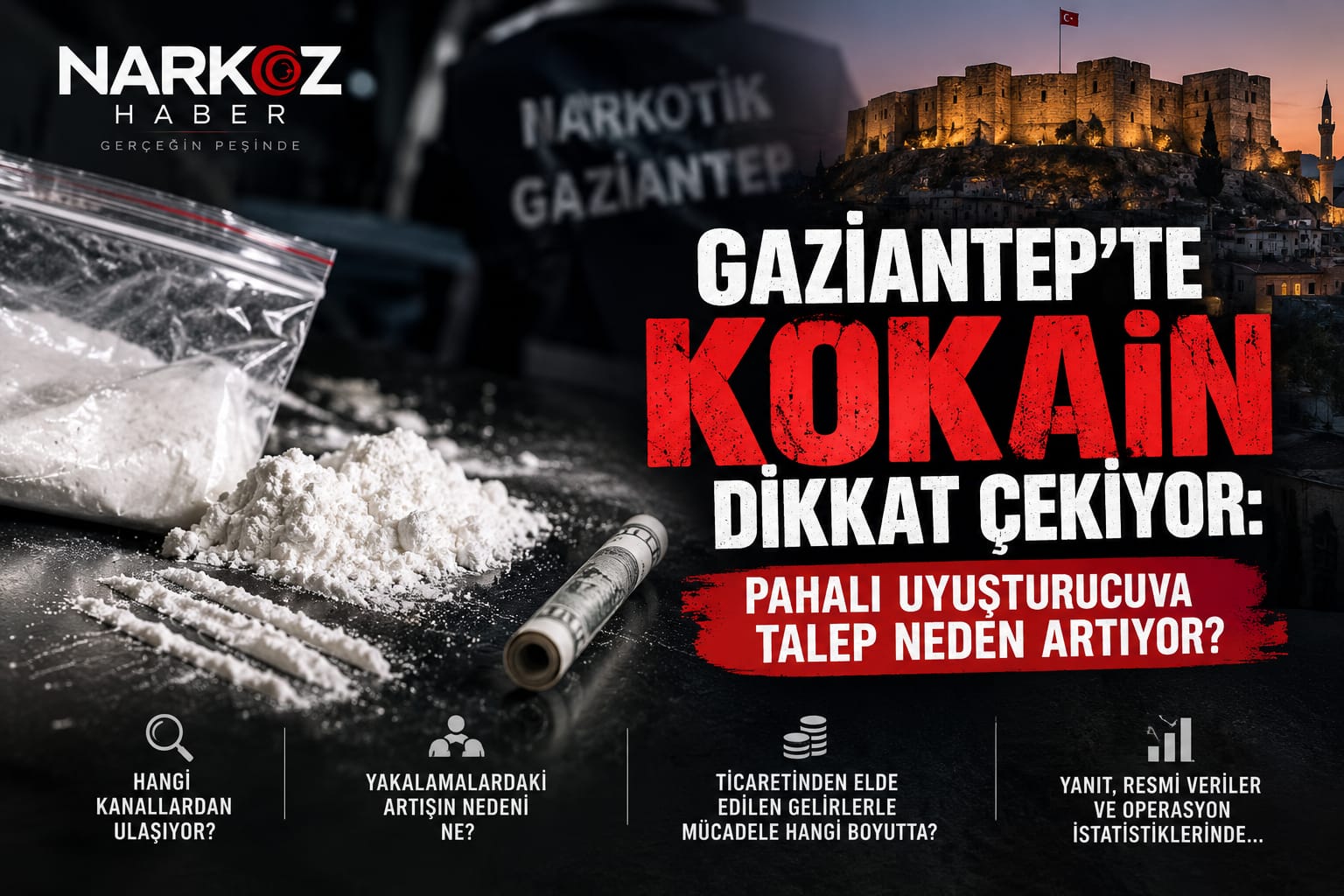 Gaziantep’te Kokain Kullanımındaki Artış Dikkat Çekti