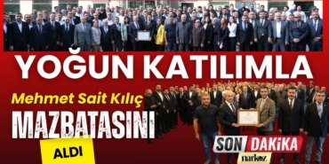 Mehmet Sait Kılıç Mazbatasını Aldı