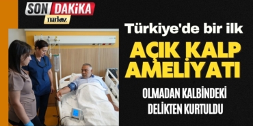 Türkiye'de bir ilk: Açık kalp ameliyatı olmadan kalbindeki delikten kurtuldu