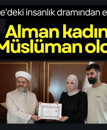 Gazze'deki insanlık dramından etkilenen Alman kadın Müslüman oldu