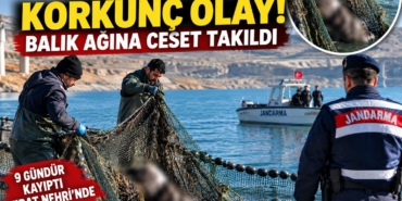 Gaziantep'te Korkunç Olay: Balık Ağına Ceset Takıldı