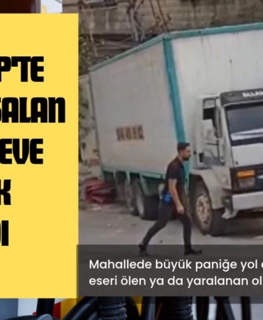 Gaziantep'te Freni Boşalan Kamyon Eve Çarparak Durabildi: Faciadan Dönüldü