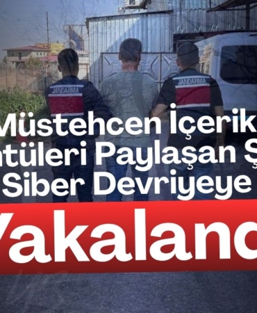Müstehcen İçerikli Görüntüleri Paylaşan Şüpheli Siber Devriyeye Yakalandı