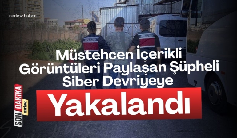 Müstehcen İçerikli Görüntüleri Paylaşan Şüpheli Siber Devriyeye Yakalandı