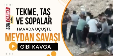 Gaziantep'te meydan savaşı gibi kavga: Tekme, taş ve sopalar havada uçuştu