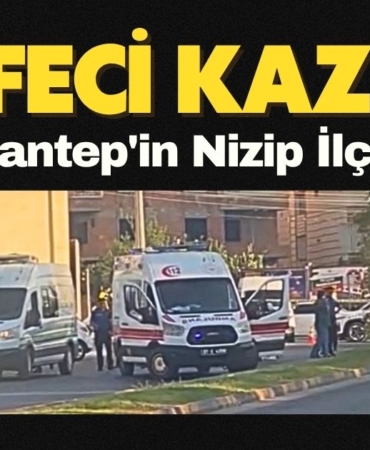 Gaziantep'in Nizip İlçesi'nde Feci Kaza 13 Yaşındaki Motosiklet Sürücüsü Hayatını Kaybetti