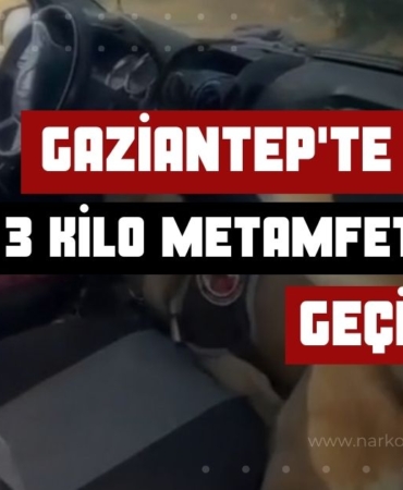 Gaziantep'te 3 kilo metamfetamin ele geçirildi: 1 gözaltı