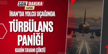 İran’da Yolcu Uçağında Türbülans Paniği: Kabin Tavanı Çöktü