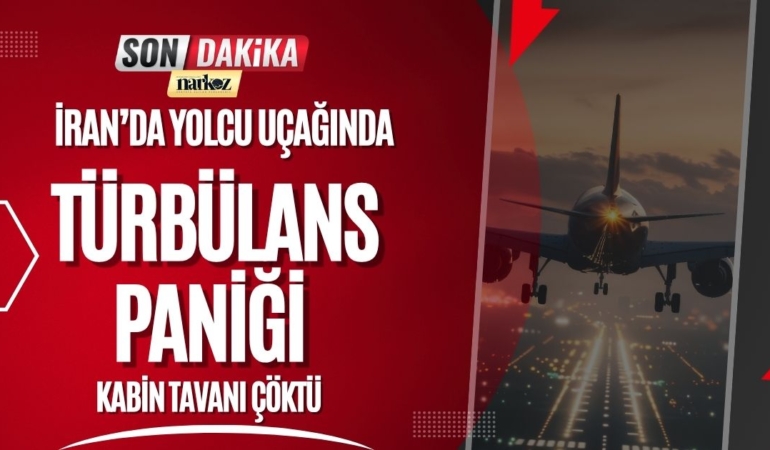 İran’da Yolcu Uçağında Türbülans Paniği: Kabin Tavanı Çöktü