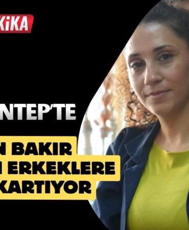 Gaziantep'te kadın bakır ustası erkeklere taş çıkartıyor