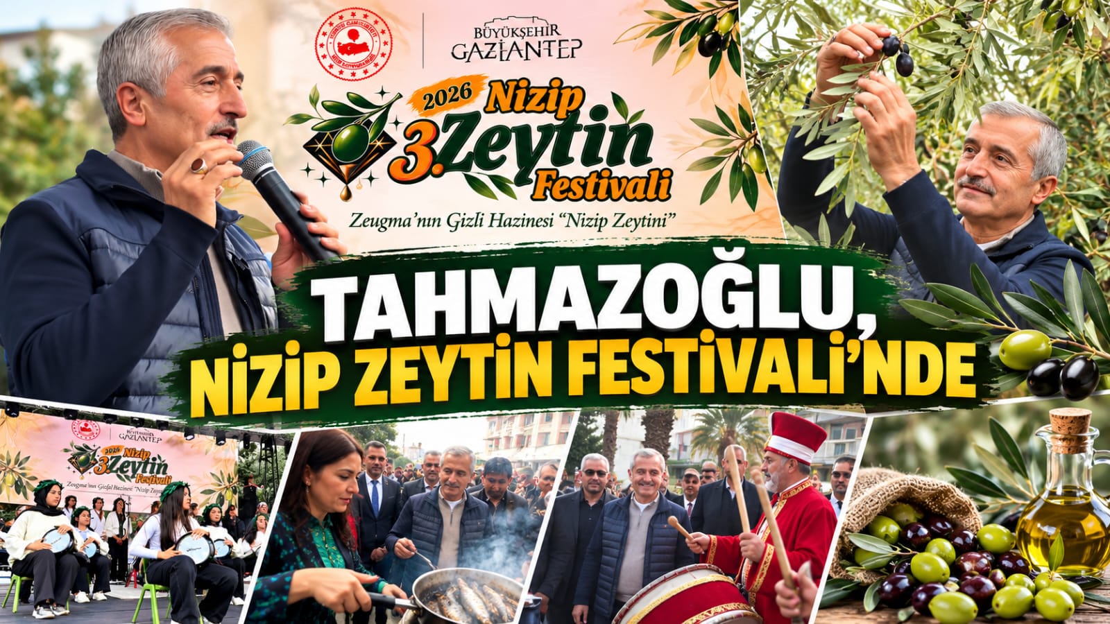 Tahmazoğlu, 3. Nizip Zeytin Festivali’ne Katıldı